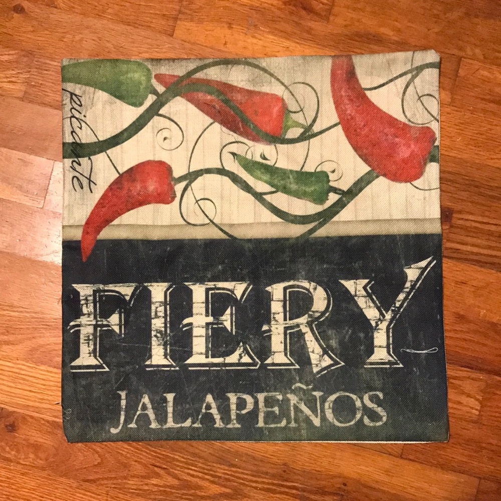 18x18 Fiery Jalapeño Pillow Cover